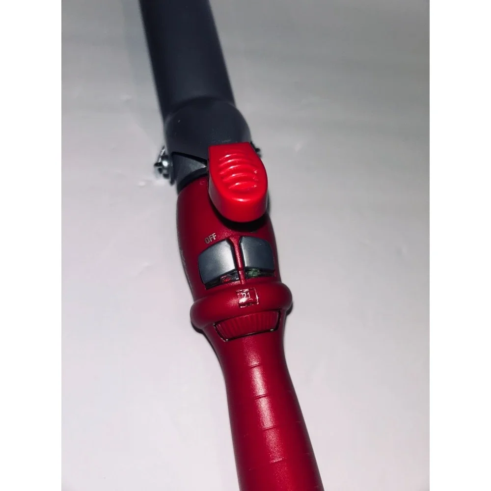BaBylissPRO Titanium Xtreme 1 1/4 Inch Curling Iron Red Hair Styler TESTED